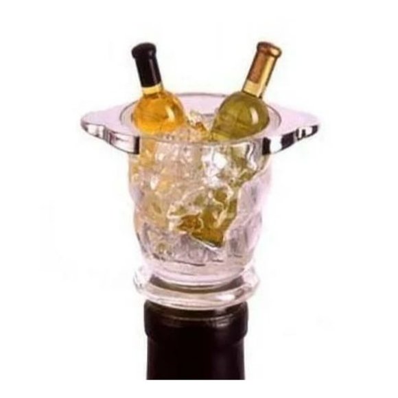 Prodyne Napa Wine Bucket Acrylic Mini Bottle Stopper - Picture 1 of 11